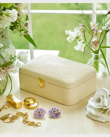 AERIN Abella Faux Shagreen Large Jewelry Box | Thumbnail 4