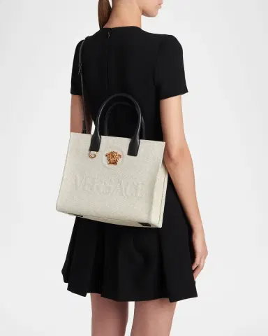 Versace La Medusa Small Canvas Tote Bag | Thumbnail 2 Versace La Medusa Small Canvas Tote Bag | Thumbnail 2