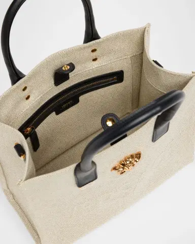 Versace La Medusa Small Canvas Tote Bag | Thumbnail 4 Versace La Medusa Small Canvas Tote Bag | Thumbnail 4