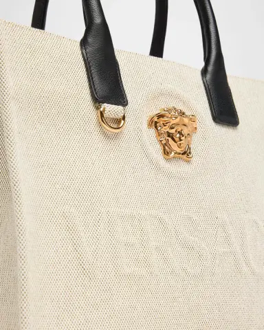 Versace La Medusa Small Canvas Tote Bag | Thumbnail 6 Versace La Medusa Small Canvas Tote Bag | Thumbnail 6
