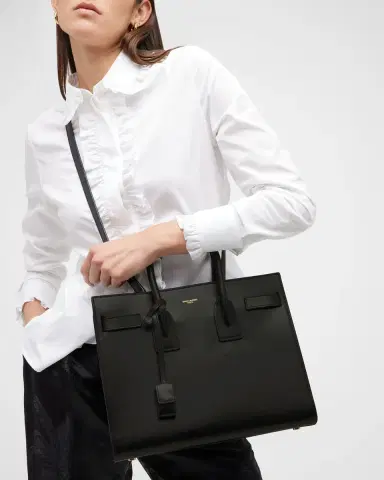 Saint Laurent Sac De Jour Small Top-Handle Bag in Smooth Leather | Thumbnail 8 Saint Laurent Sac De Jour Small Top-Handle Bag in Smooth Leather | Thumbnail 8