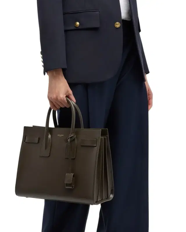 Sac De Jour Small Top-Handle Bag in Smooth Leather