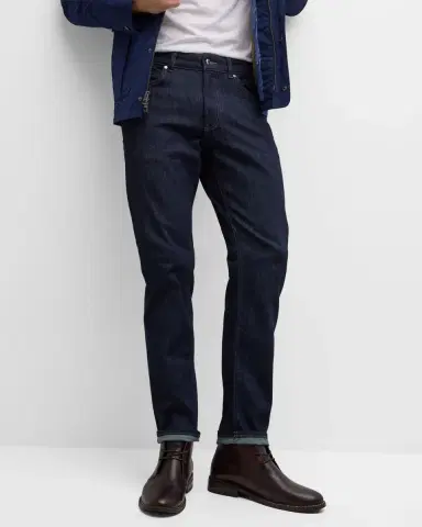 Peter Millar Men's Stretch Denim 5-Pocket Jeans | Thumbnail 5 Peter Millar Men's Stretch Denim 5-Pocket Jeans | Thumbnail 5