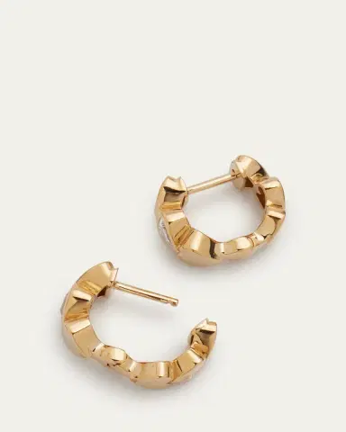 Sydney Evan 14k Gold Diamond Hearts Hoop Earrings | Thumbnail 4