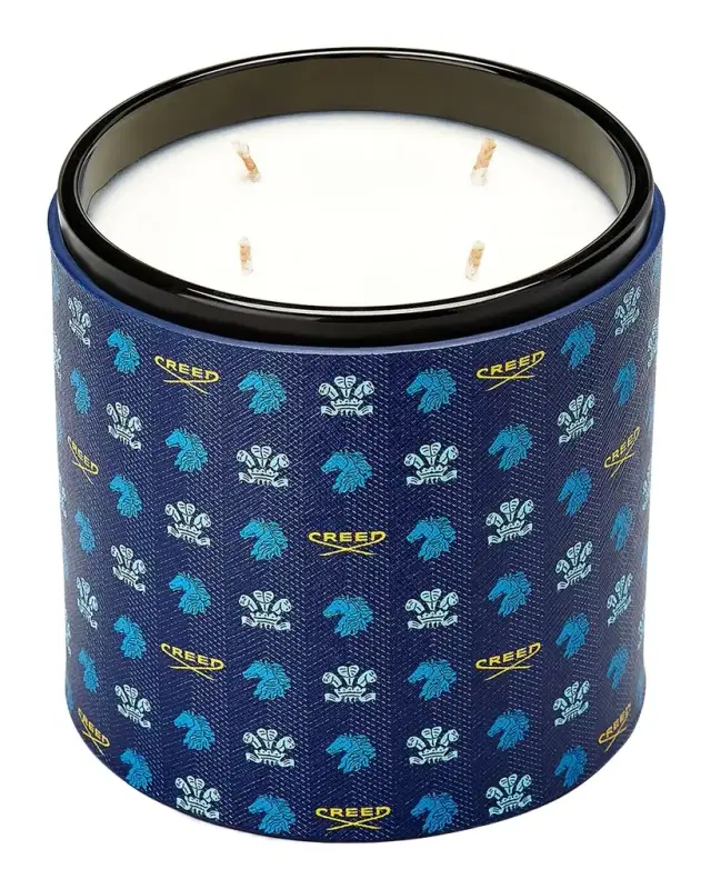 CREED 3.7 lb. Birmanie Oud Large Leather Candle