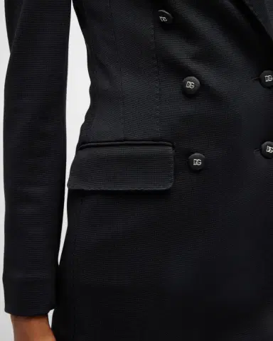 Dolce & Gabbana Long Tailored Blazer Jacket with Button Detail | Thumbnail 5 Dolce & Gabbana Long Tailored Blazer Jacket with Button Detail | Thumbnail 5