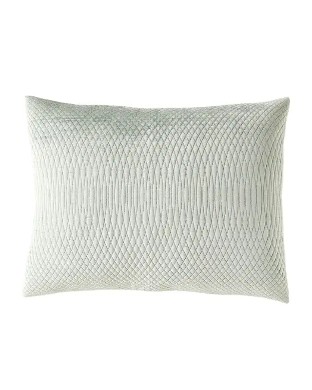 Callisto Home Rivena Quilted Velvet Standard Sham