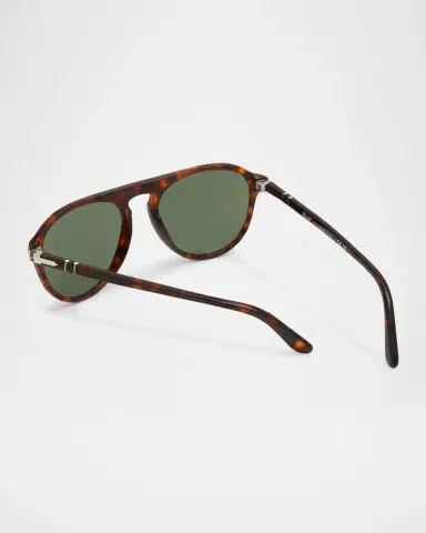 PERSOL Men's Keyhole Bridge Round Sunglasses | Thumbnail 2 PERSOL Men's Keyhole Bridge Round Sunglasses | Thumbnail 2