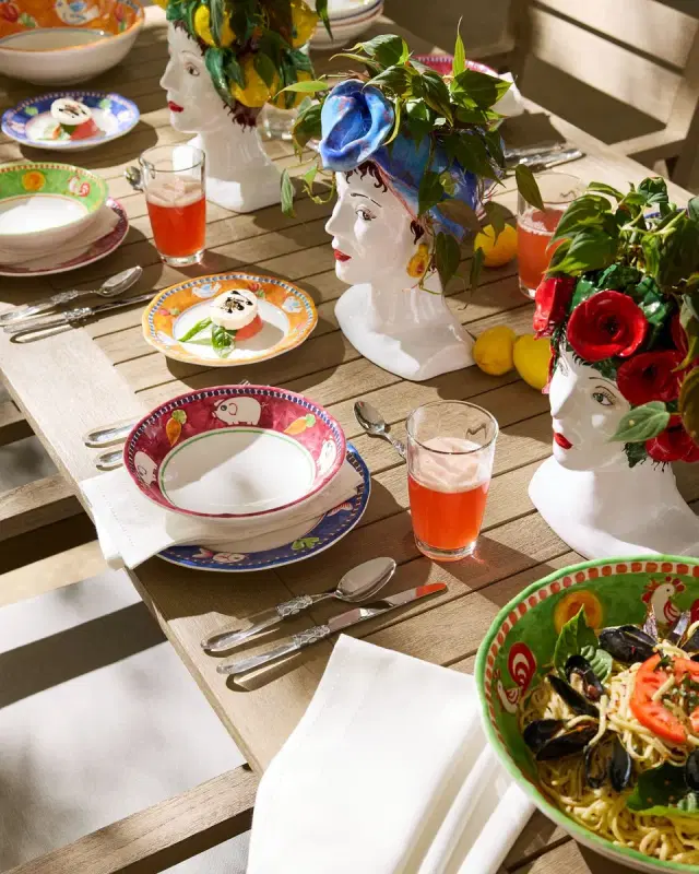 Vietri Melamine Campagna Pesce Salad Plate