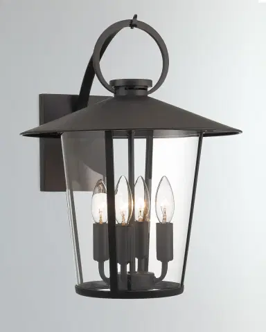 Crystorama Andover 4-Light Matte Outdoor Sconce | Thumbnail 2