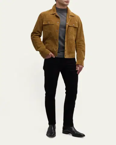 Tom Ford Men's Moleskin Slim-Fit Jeans | Thumbnail 2