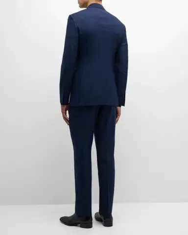 Tom Ford Men's Shelton Mouline Check Suit | Thumbnail 3