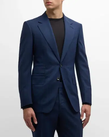 Tom Ford Men's Shelton Mouline Check Suit | Thumbnail 4