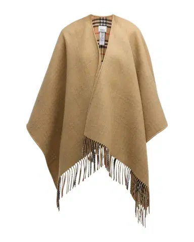 Burberry Charlotte Check Wool Cape | Thumbnail 1