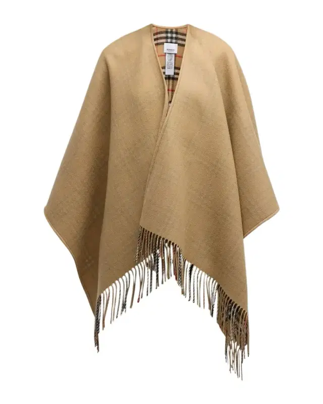 Charlotte Check Wool Cape