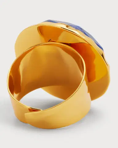 NEST Jewelry Lapis Adjustable Statement Ring | Thumbnail 3