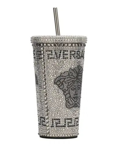 Versace Medusa Studded Travel Mug | Thumbnail 1 Versace Medusa Studded Travel Mug | Thumbnail 1