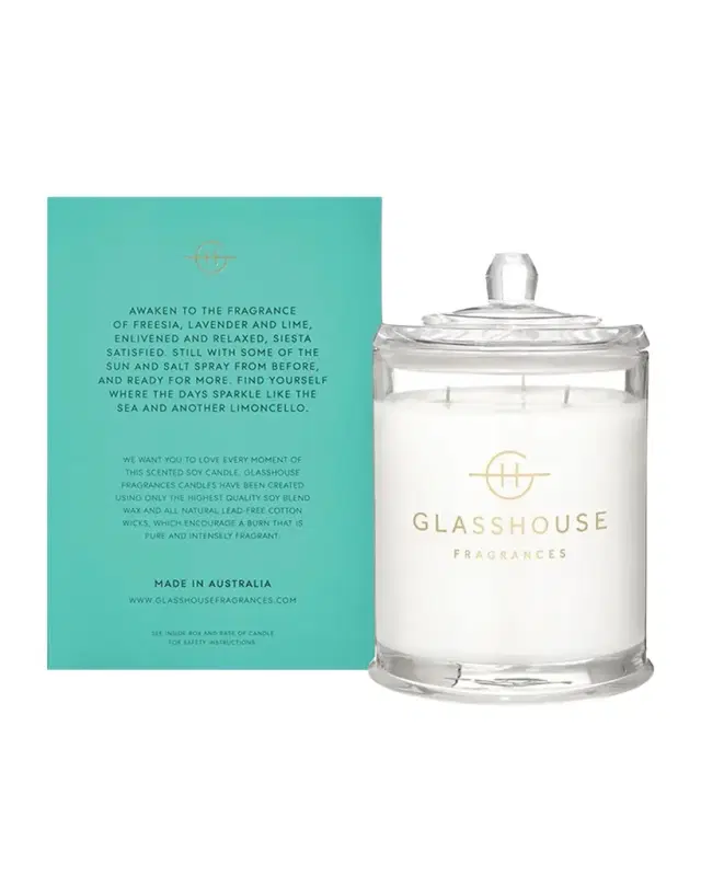 Glasshouse Fragrances Lost in Amalfi Candle, 760 g
