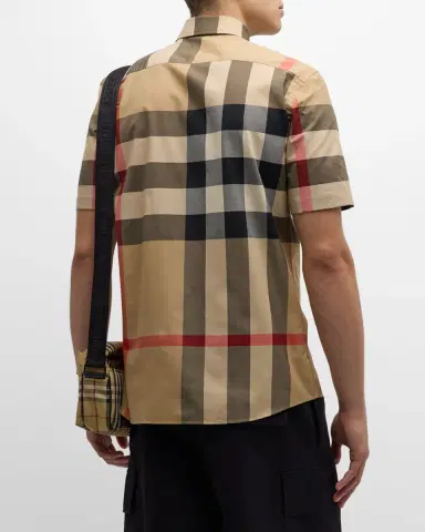 Burberry Men's Summerton Check Sport Shirt | Thumbnail 3 Burberry Men's Summerton Check Sport Shirt | Thumbnail 3