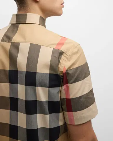 Burberry Men's Summerton Check Sport Shirt | Thumbnail 7 Burberry Men's Summerton Check Sport Shirt | Thumbnail 7