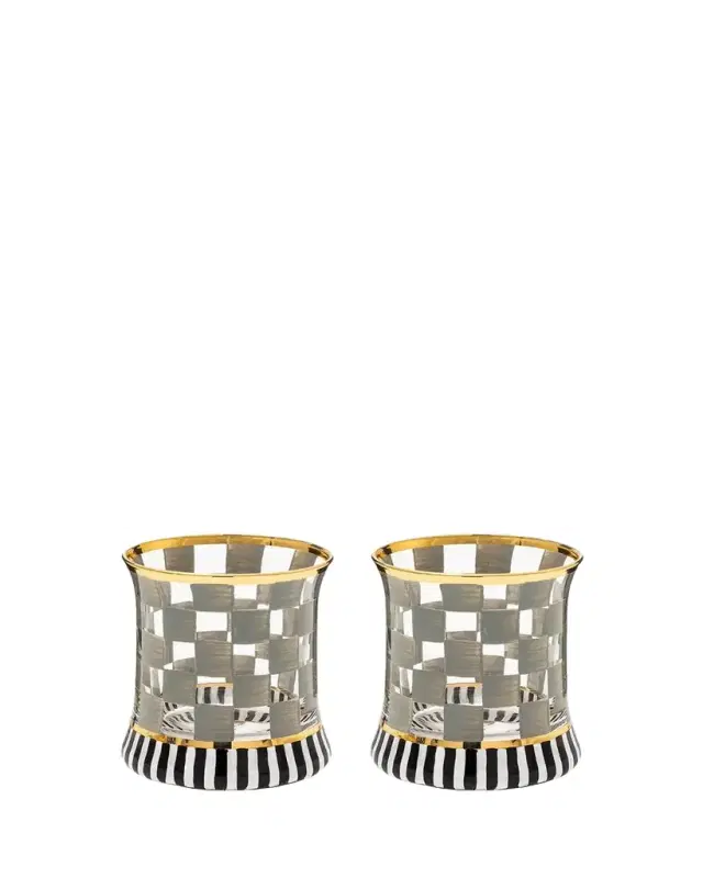8 oz. Carnival Sterling Glass Tumbler, Set of 2