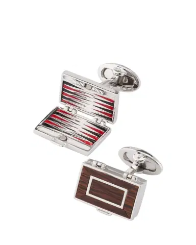 Jan Leslie Men's Backgammon Cufflinks | Thumbnail 1 Jan Leslie Men's Backgammon Cufflinks | Thumbnail 1