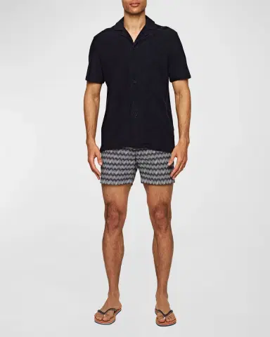 Orlebar Brown Men's Howell Terry Toweling Camp Shirt | Thumbnail 2 Orlebar Brown Men's Howell Terry Toweling Camp Shirt | Thumbnail 2