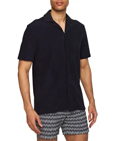 Orlebar Brown Men's Howell Terry Toweling Camp Shirt | Thumbnail 1 Orlebar Brown Men's Howell Terry Toweling Camp Shirt | Thumbnail 1