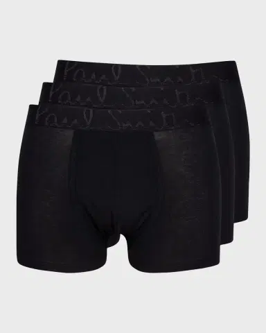 Paul Smith Men's 3-Pack Solid Stretch Trunks | Thumbnail 2