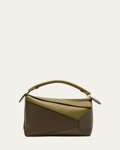 Loewe Puzzle Edge Small Top-Handle Bag in Bicolor Leather | Thumbnail 8 Loewe Puzzle Edge Small Top-Handle Bag in Bicolor Leather | Thumbnail 8