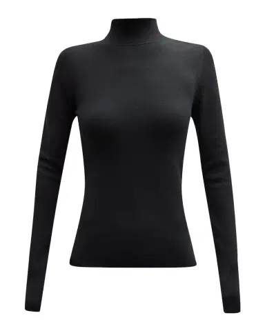 Joseph Long-Sleeve Stretch Silk Turtleneck Pullover | Thumbnail 1 Joseph Long-Sleeve Stretch Silk Turtleneck Pullover | Thumbnail 1