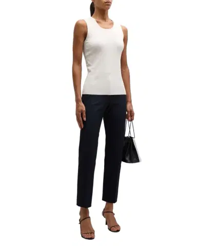 Joseph Scoop-Neck Stretch Silk Tank | Thumbnail 1