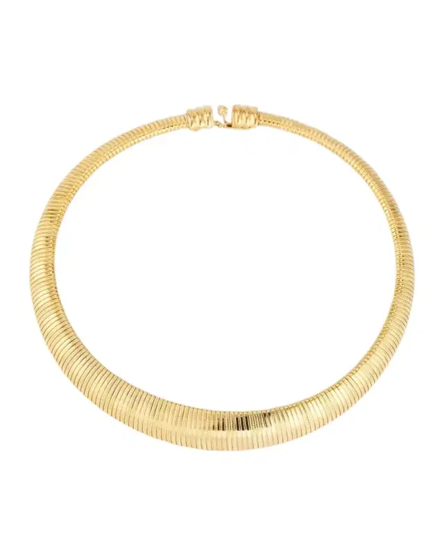 24k Gold Electroplated Snake Chain Necklace