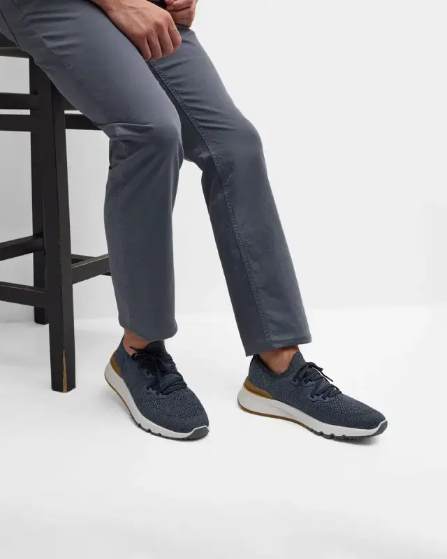 Men 's Melange Knit Runner Sneakers
