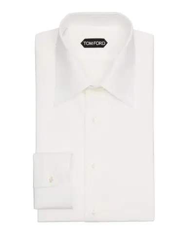 Tom Ford Men's Cocktail Voile Slim-Fit Cotton Dress Shirt | Thumbnail 2