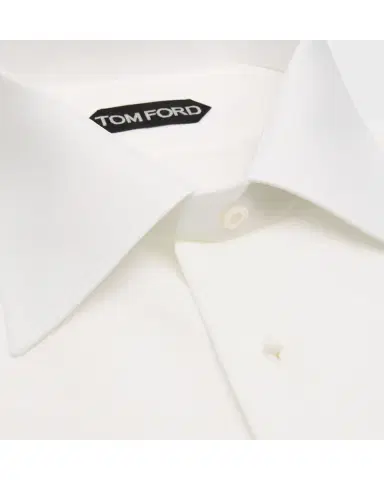 Tom Ford Men's Cocktail Voile Slim-Fit Cotton Dress Shirt | Thumbnail 3