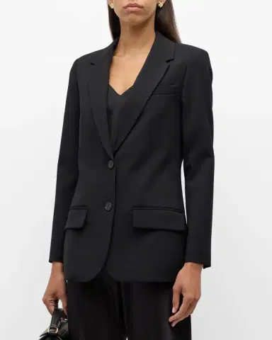 Joseph Jackie Single-Breasted Stretch Wool Blazer | Thumbnail 4