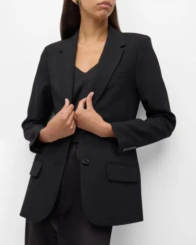 Joseph Jackie Single-Breasted Stretch Wool Blazer | Thumbnail 7
