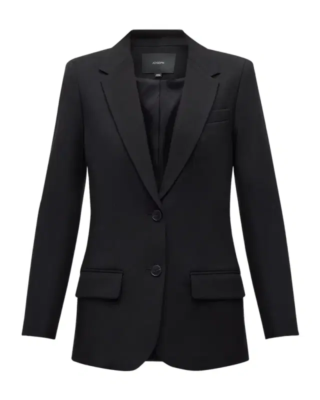 Joseph Jackie Single-Breasted Stretch Wool Blazer