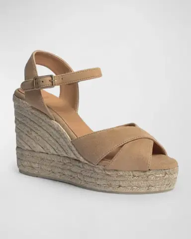 Castañer Blaudell Canvas Wedge Espadrille Sandals | Thumbnail 3 Castañer Blaudell Canvas Wedge Espadrille Sandals | Thumbnail 3