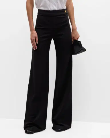 CALLAS MILANO Anouk High-Rise Straight-Leg Crepe Jersey Pants | Thumbnail 4 CALLAS MILANO Anouk High-Rise Straight-Leg Crepe Jersey Pants | Thumbnail 4
