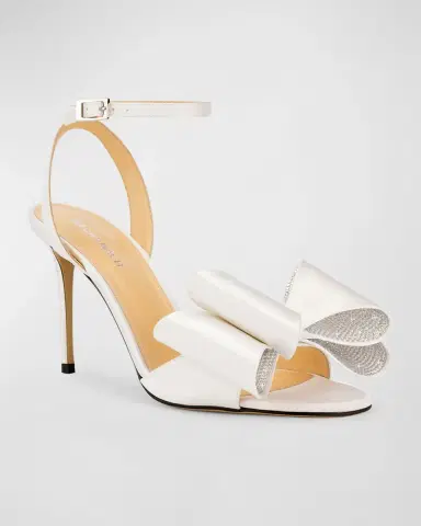 MACH & MACH Cadeau Satin Bow Ankle-Strap Sandals | Thumbnail 2 MACH & MACH Cadeau Satin Bow Ankle-Strap Sandals | Thumbnail 2
