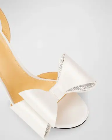 MACH & MACH Cadeau Satin Bow Ankle-Strap Sandals | Thumbnail 6 MACH & MACH Cadeau Satin Bow Ankle-Strap Sandals | Thumbnail 6
