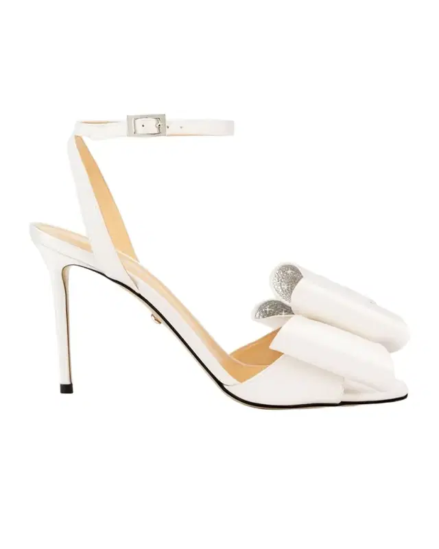 Cadeau Satin Bow Ankle-Strap Sandals