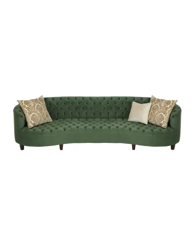 Haute House Vaughn Tufted Velvet Sofa - 90"