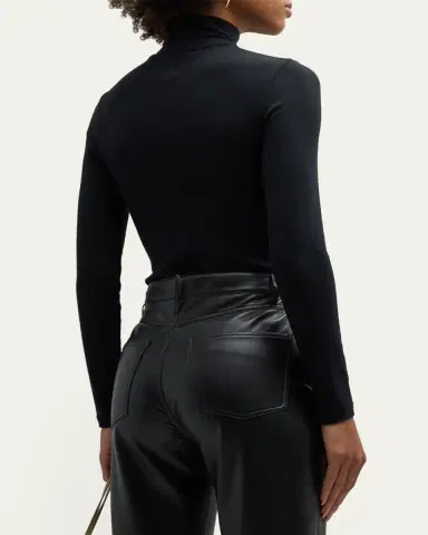 Frame Ribbed Turtleneck Top | Thumbnail 3