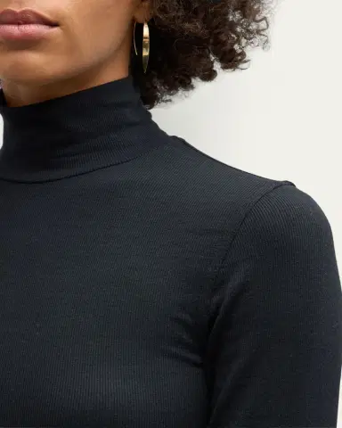 Frame Ribbed Turtleneck Top | Thumbnail 5