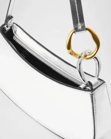 Staud Ollie Metallic Shoulder Bag | Thumbnail 4 Staud Ollie Metallic Shoulder Bag | Thumbnail 4