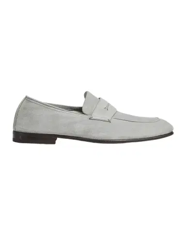 Zegna Men's Suede Penny Loafers | Thumbnail 1