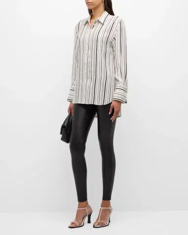 Joseph High-Rise Stretch Leather Leggings | Thumbnail 2 Joseph High-Rise Stretch Leather Leggings | Thumbnail 2